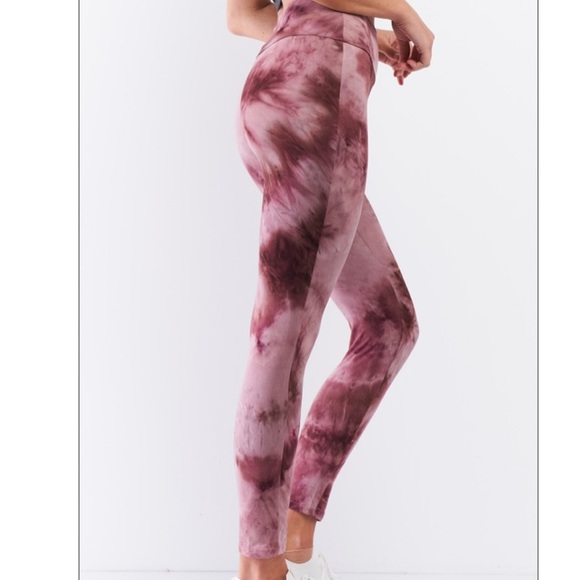 Comfy Tie-Dye High Waist Stretchy Legging Pants - Picture 3 of 4